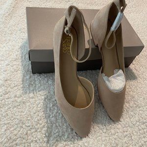 Women's Suede Ankle Strap D'Orsay Size 9, NEW